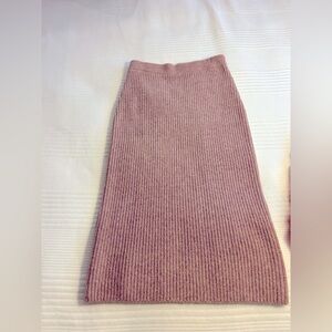H&M chunky ribbed pull-on skirt